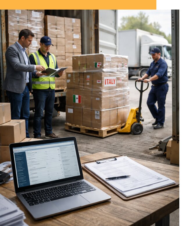 Доставка грузов из Италии: морские и авиаперевозки от 18506