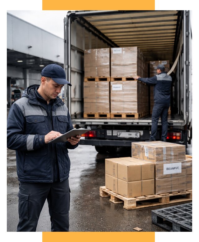 Доставка грузов из Беларуси от 15422 р. логистика СетСервис-Рхн