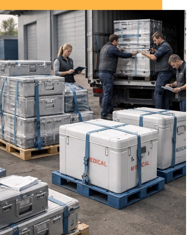 Перевозка медицинского оборудования по всему миру от 15422 руб